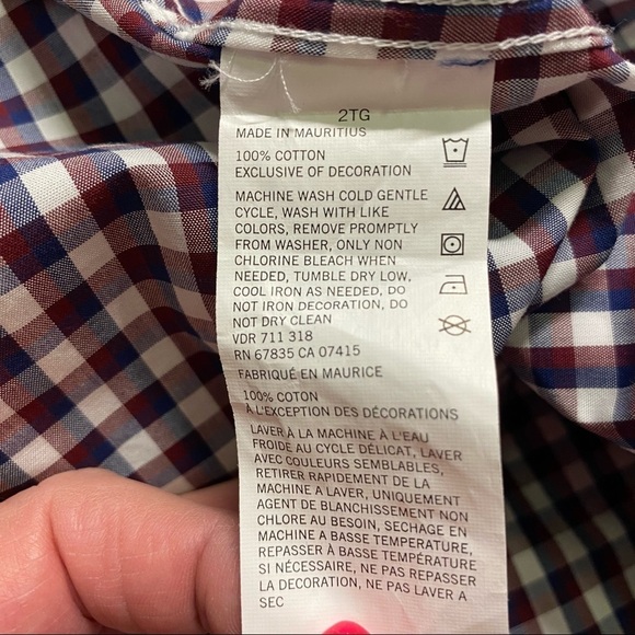 Nautica‎ Western Shirt Size 2xl Plaid button down mens shirt - Picture 4 of 6